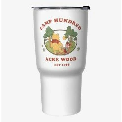 Best Sale ⌛ Disney Winnie The Pooh Camp Hundred Acre Wood Winnie and Piglet Travel Mug ✔️